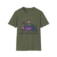 Girls Will Be Girls Witch Cat T-Shirt