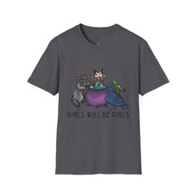 Girls Will Be Girls Witch Cat T-Shirt