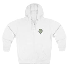 Zip Hoodie — "What An Absolute Shit Show" Vintage Crest Graphic