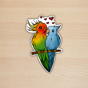 Lovebirds Sticker