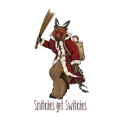 Krampus Snitches Sticker