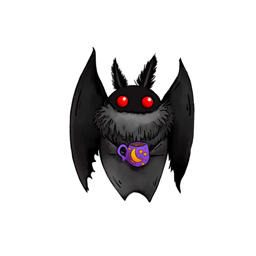 Cozy Mothman sticker