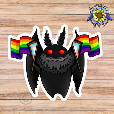 Pride Mothman Sticker