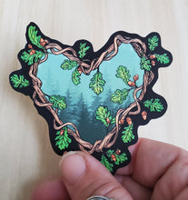 In the Oaks - Forest Heart Sticker