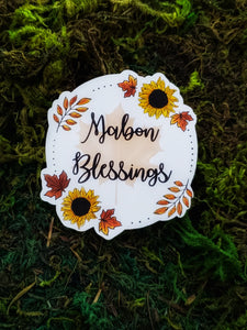 Mabon Blessings Sticker
