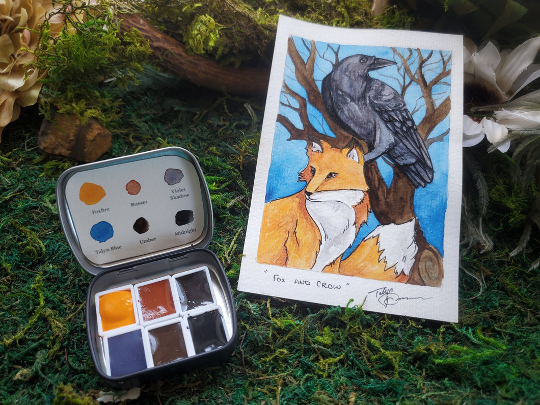 Fox and Crow Watercolor Paint Set