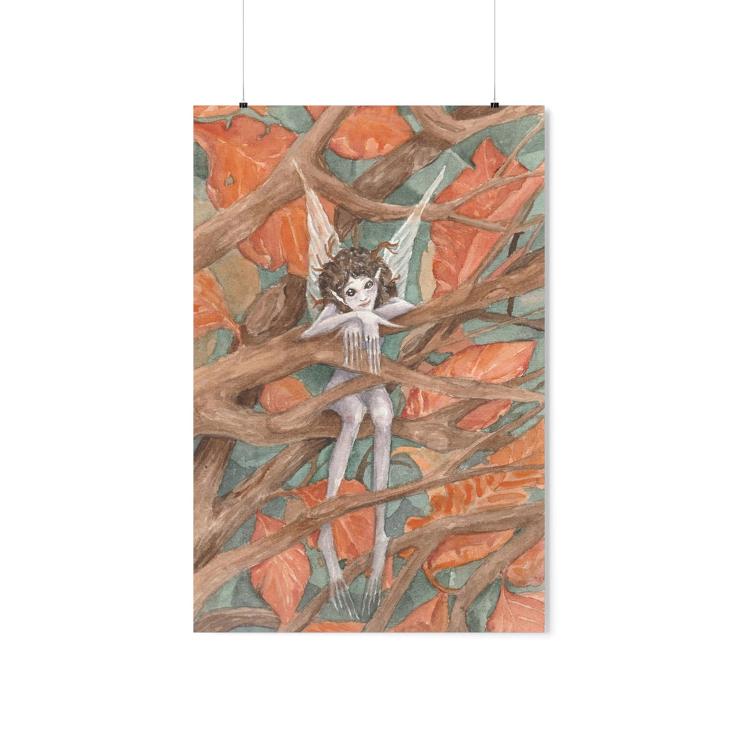Autumn Pixie - Premium Matte Vertical Posters