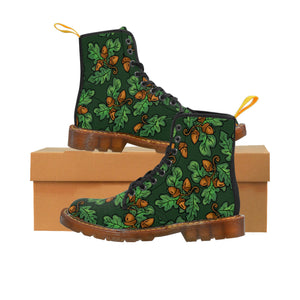Oak Leaves - Women's Canvas Boots