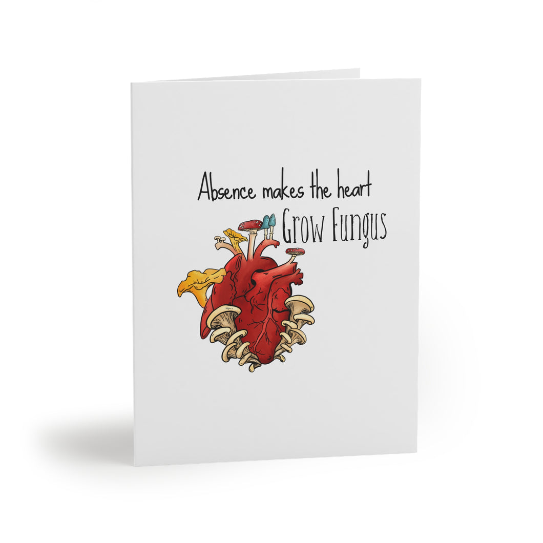Absence Makes the Heart Grow Fungus - Greeting cards (8, 16, and 24 pcs)