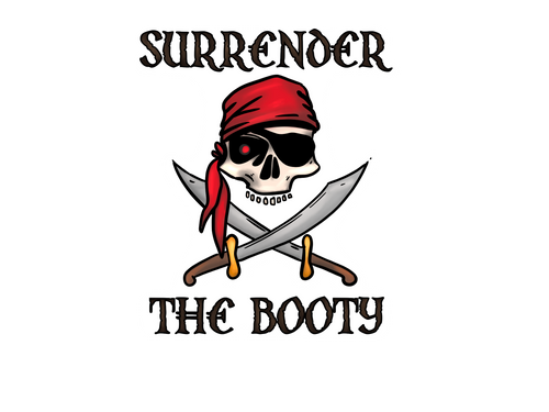 Surrender the Booty Sticker