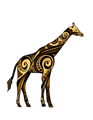 Spirit of the Giraffe Sticker