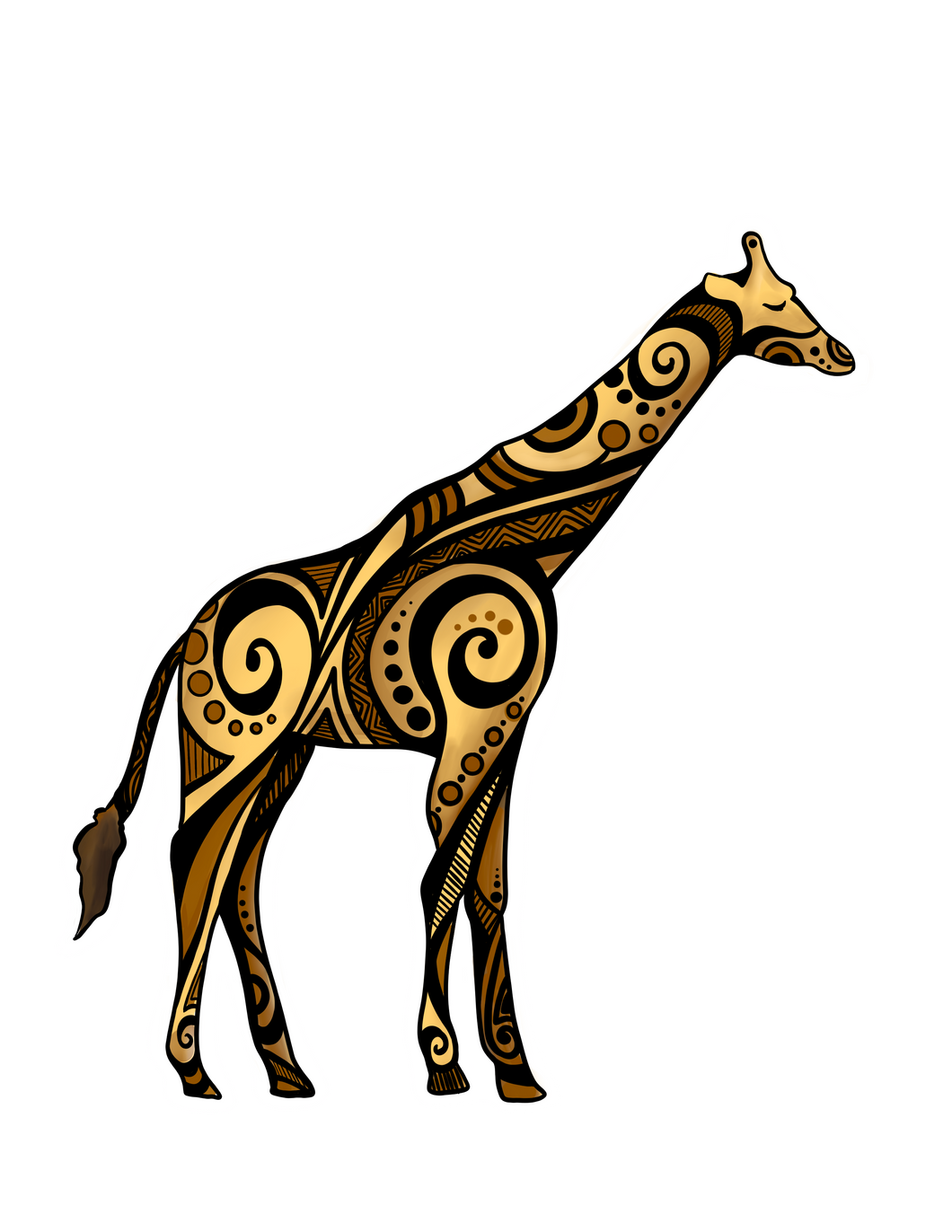 Spirit of the Giraffe Sticker