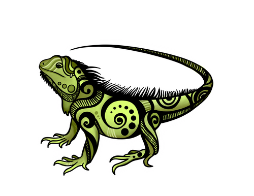 Spirit of the Iguana Sticker
