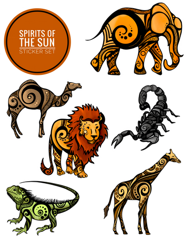 Spirits of The Sun - Sticker Set