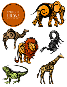 Spirits of The Sun - Sticker Set