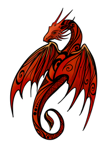 Spirit of the Dragon Sticker (Red)
