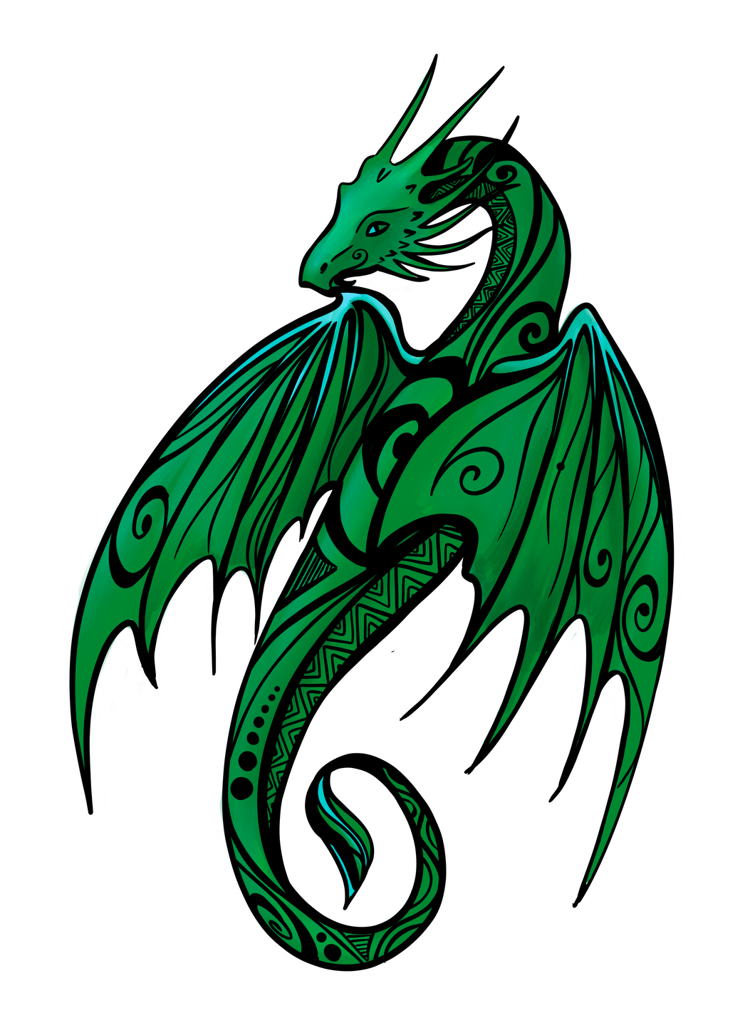 Spirit of the Dragon Sticker (Green)