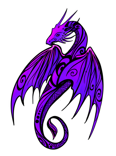 Spirit of the Dragon Sticker (Purple)