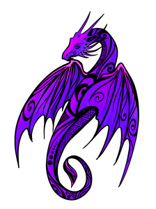 Spirit of the Dragon Sticker (Purple)