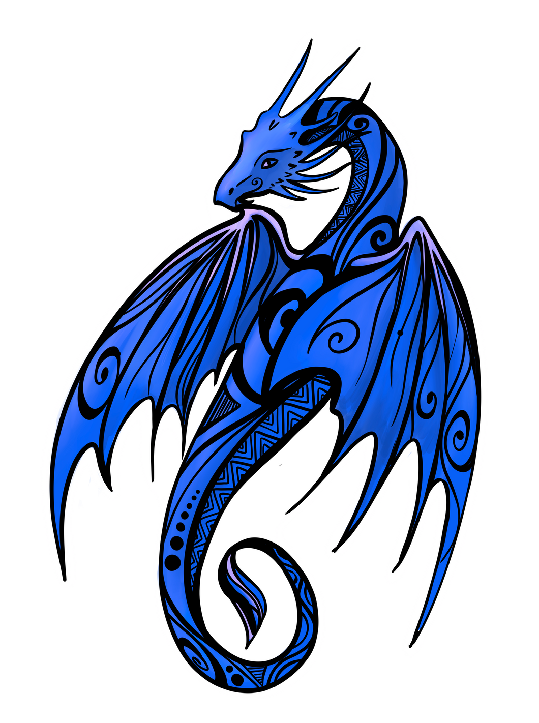 Spirit of the Dragon Sticker (Blue)
