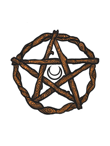 Rooted Pentacle Sticker