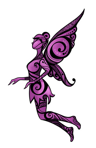 Spirit of the Fairy Sticker (pink)
