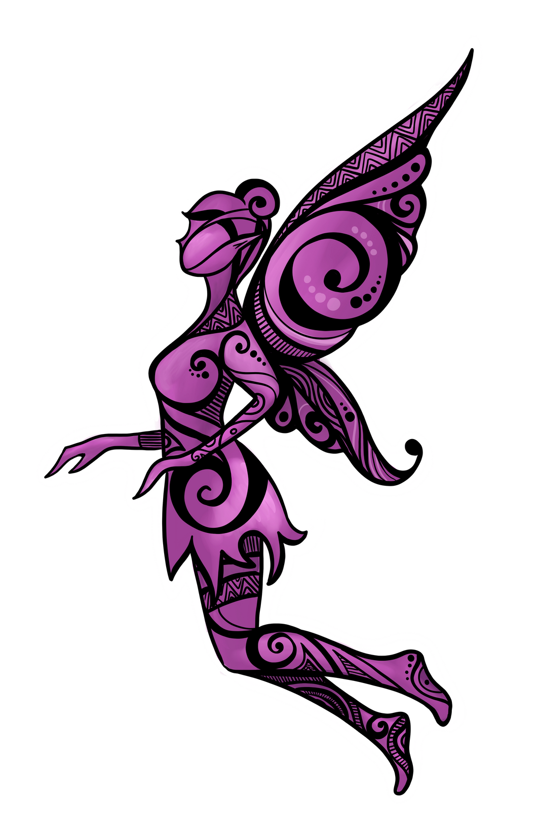 Spirit of the Fairy Sticker (pink)