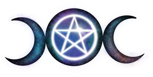 Lunar Magic - Triple Moon (vibrant edition) sticker