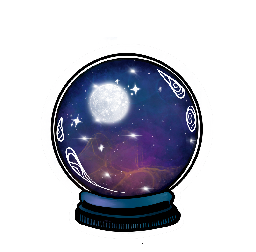Lunar Magic - Crystal Ball (vibrant edition) sticker