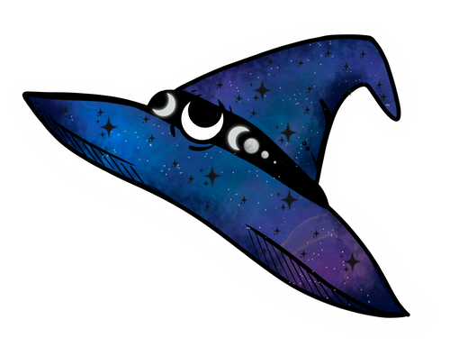Lunar Magic - Witch Hat (vibrant edition) sticker