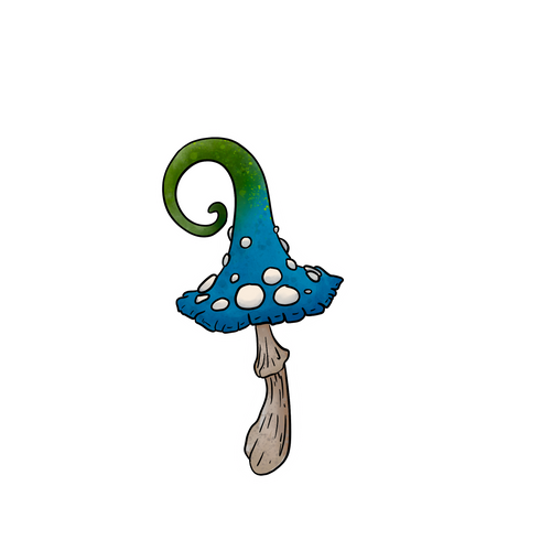 Hippie Mushroom Sticker