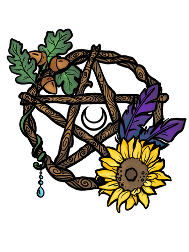 Sunfeather Pentacle Sticker