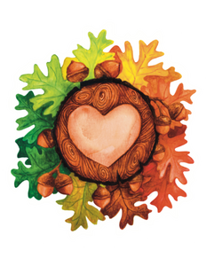 The Heart Wood Sticker