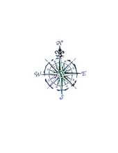 Compass Rose Sticker