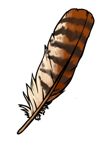 Feather - Red Tailed Hawk sticker