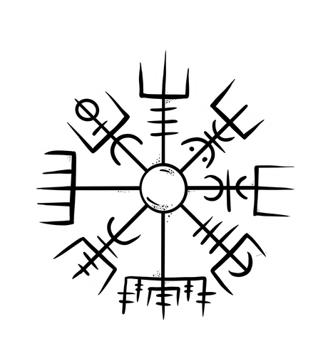 Runes - Vegvisir Sticker