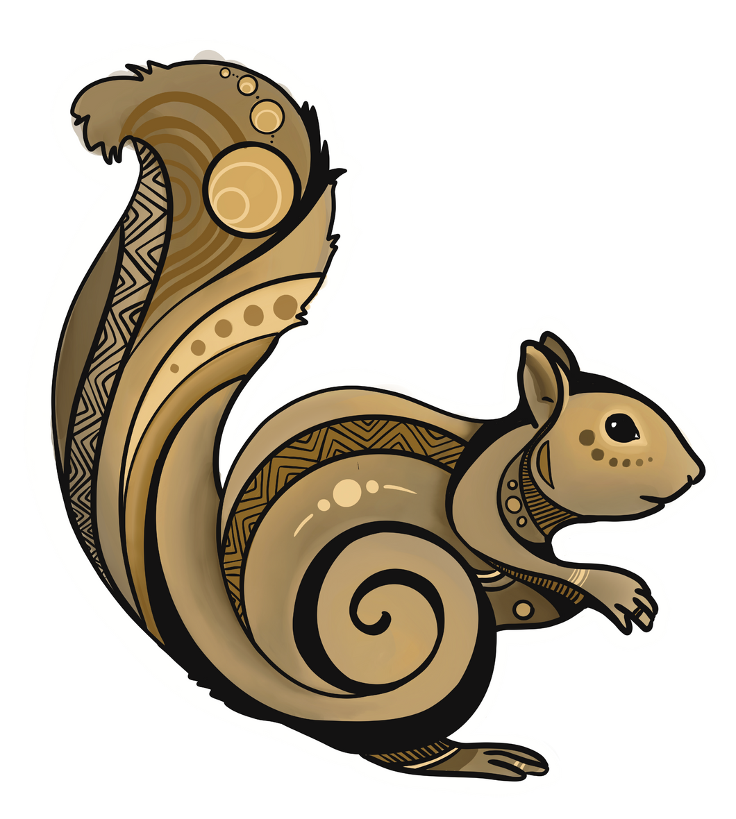 Spirit of the Squirrel Sticker