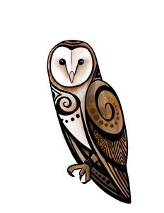 Spirit of the Barn Owl Sticker