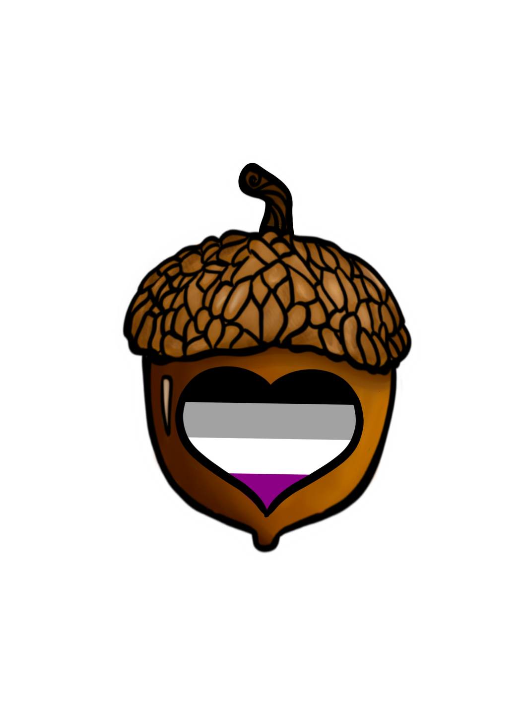 Asexual Gaycorn Sticker
