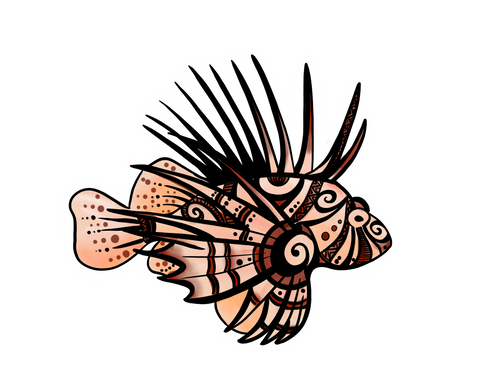 Spirit of the Lionfish Sticker