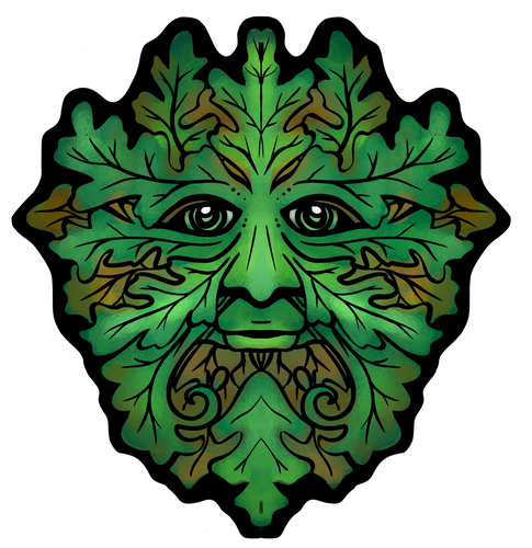 In the Oaks - Greenman Sticker
