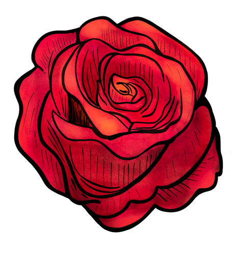 Red Red Rose Sticker