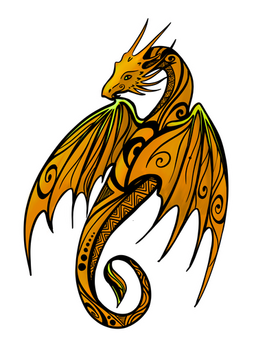 Spirit of the Dragon Sticker (Gold)