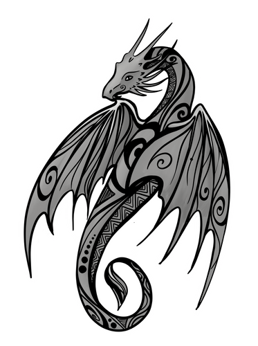 Spirit of the Dragon Sticker (Silver)
