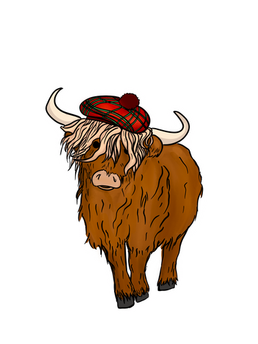 Highland Cow Sticker