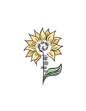 Ogham Sunflower Sticker