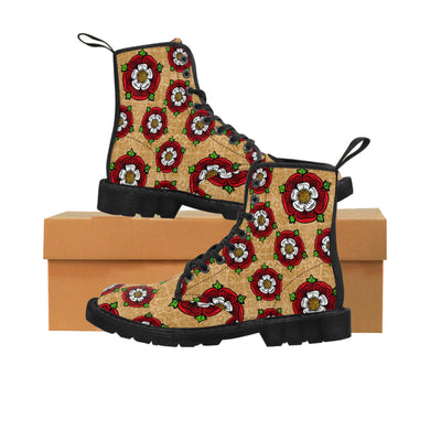 Tudor Rose - Women's Canvas Boots