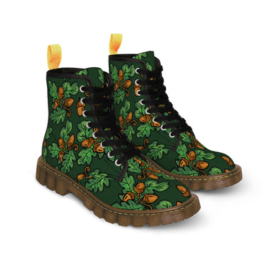 Oak Leaves - Women's Canvas Boots