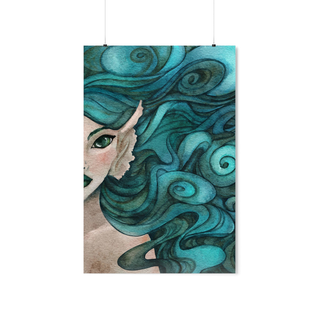 Deep Sea Siren - Premium Matte Vertical Posters
