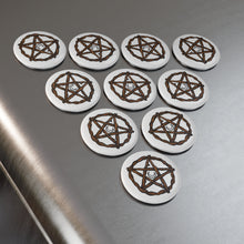 Rooted Pentacle - Button Magnet, Round (1 & 10 pcs)
